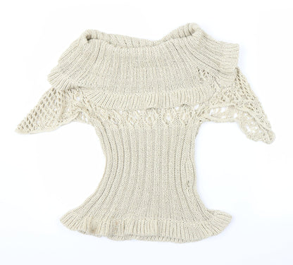 Ogo Womens Beige   Pullover Jumper Size S