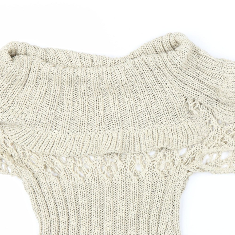 Ogo Womens Beige   Pullover Jumper Size S