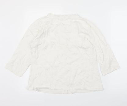 Womens UK Size M Sky Designs White Basic Blouse