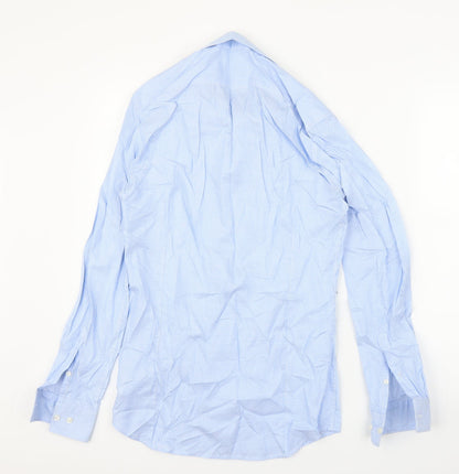 G2000 Mens Blue Check   Button-Up Size 15