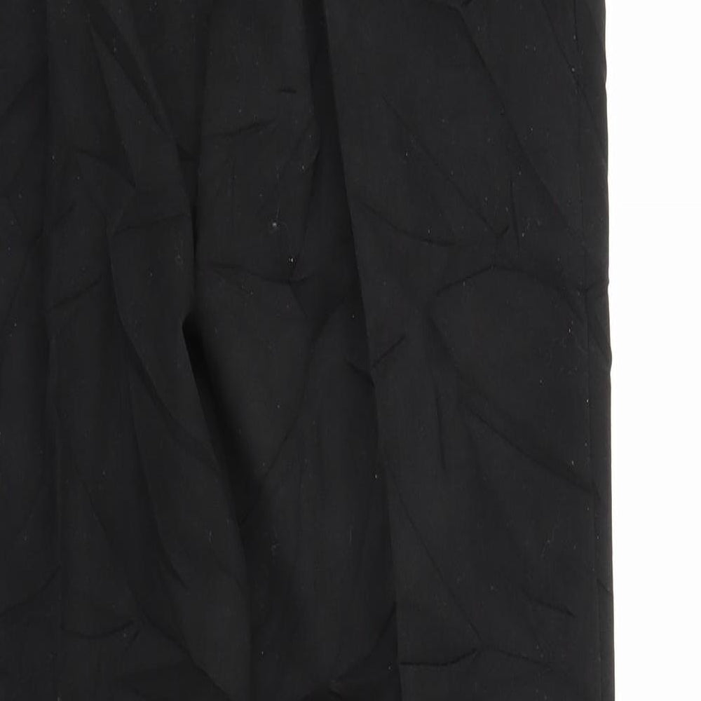 Al Paradise Womens Black   Pedal Pusher Trousers Size 12 L27 in