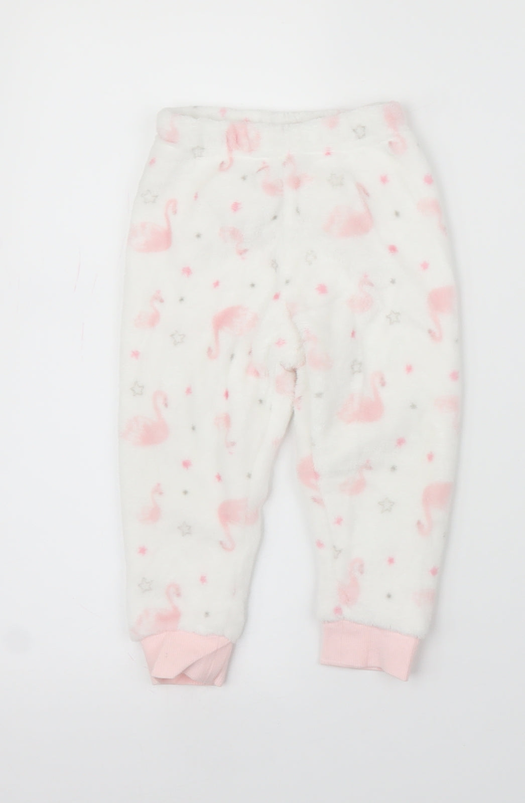 Matalan Girls White   Sweatpants Trousers Size 12 Months