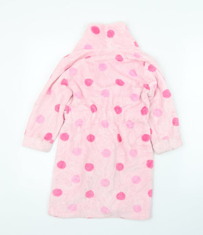 Mini Club Girls Pink Spotted  Capri Robe Size 4-5 Years