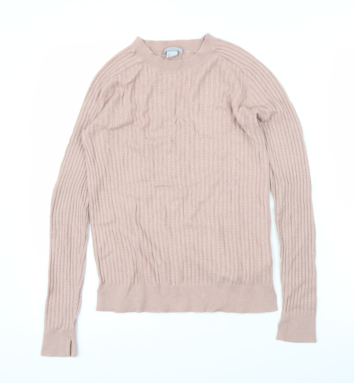 H&M Womens Pink   Pullover Jumper Size S