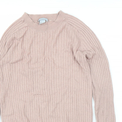 H&M Womens Pink   Pullover Jumper Size S