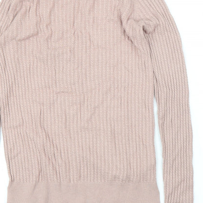 H&M Womens Pink   Pullover Jumper Size S