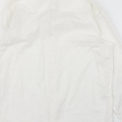 Back Up Boys White   Basic Button-Up Size 13 Years