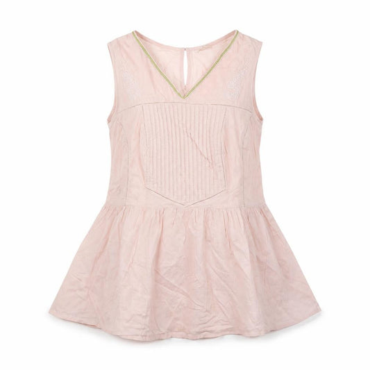 Front view of Papaya women’s pink a-line, size M
