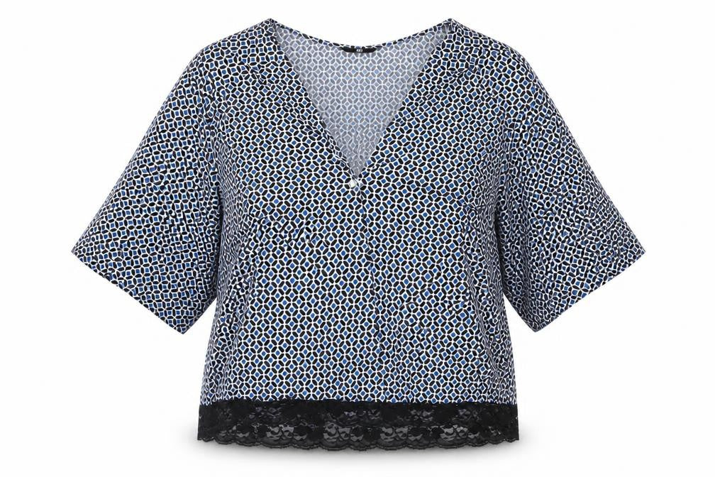 Womens UK Size M H&M Blue Basic Blouse