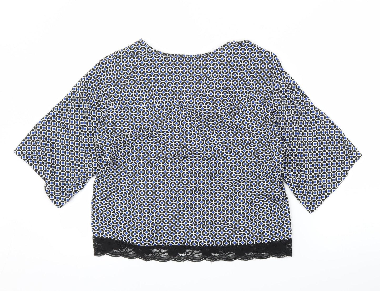Womens UK Size M H&M Blue Basic Blouse