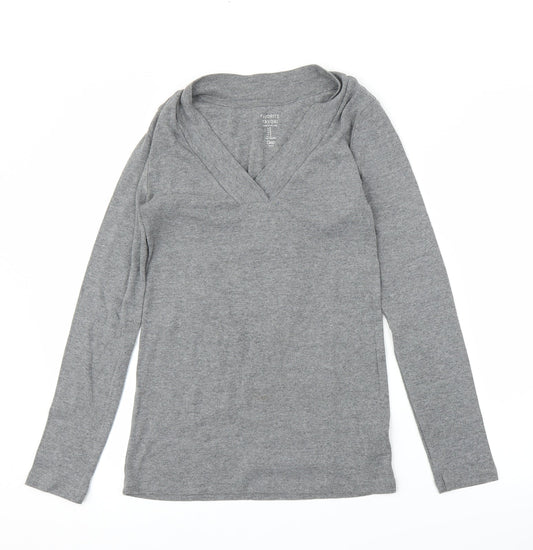 Womens UK Size S Gap Grey Basic T-Shirt