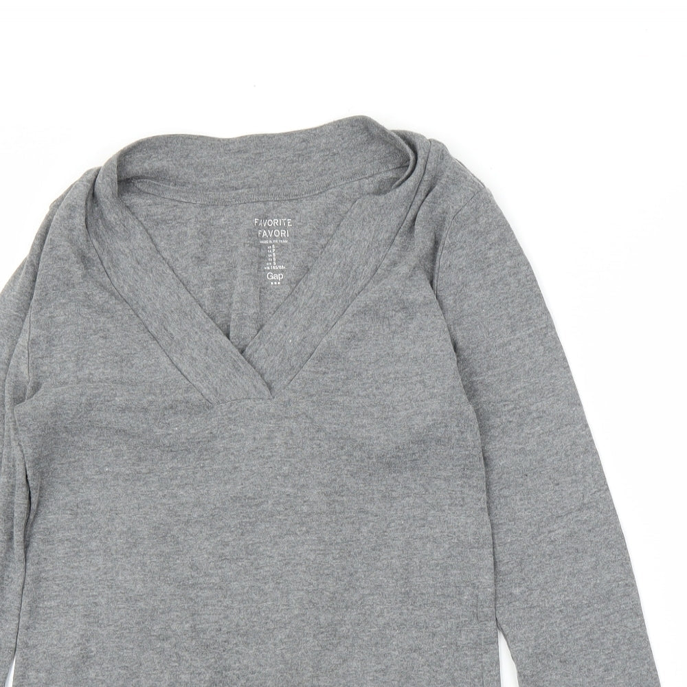 Womens UK Size S Gap Grey Basic T-Shirt