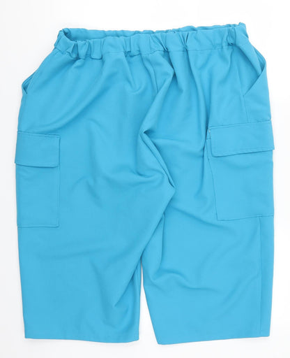 Polkadot Womens Blue   Bermuda Shorts Size 38