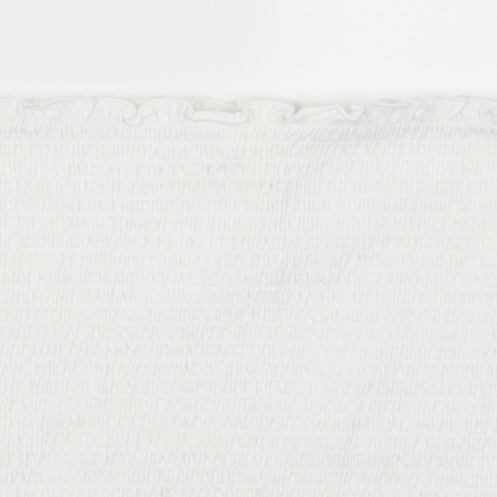 Womens UK Size L H&M White Basic Tank