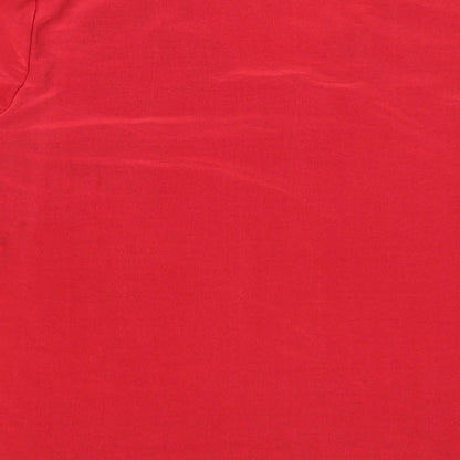 Womens UK Size 14 Kaleidoscope Red Basic T-Shirt