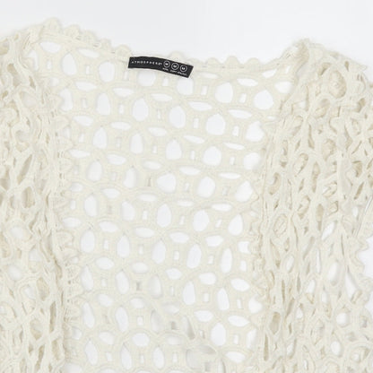 Atmosphere Womens White   Cardigan Jumper Size M