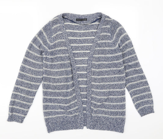Atmosphere Womens Blue Striped  Cardigan Jumper Size 6