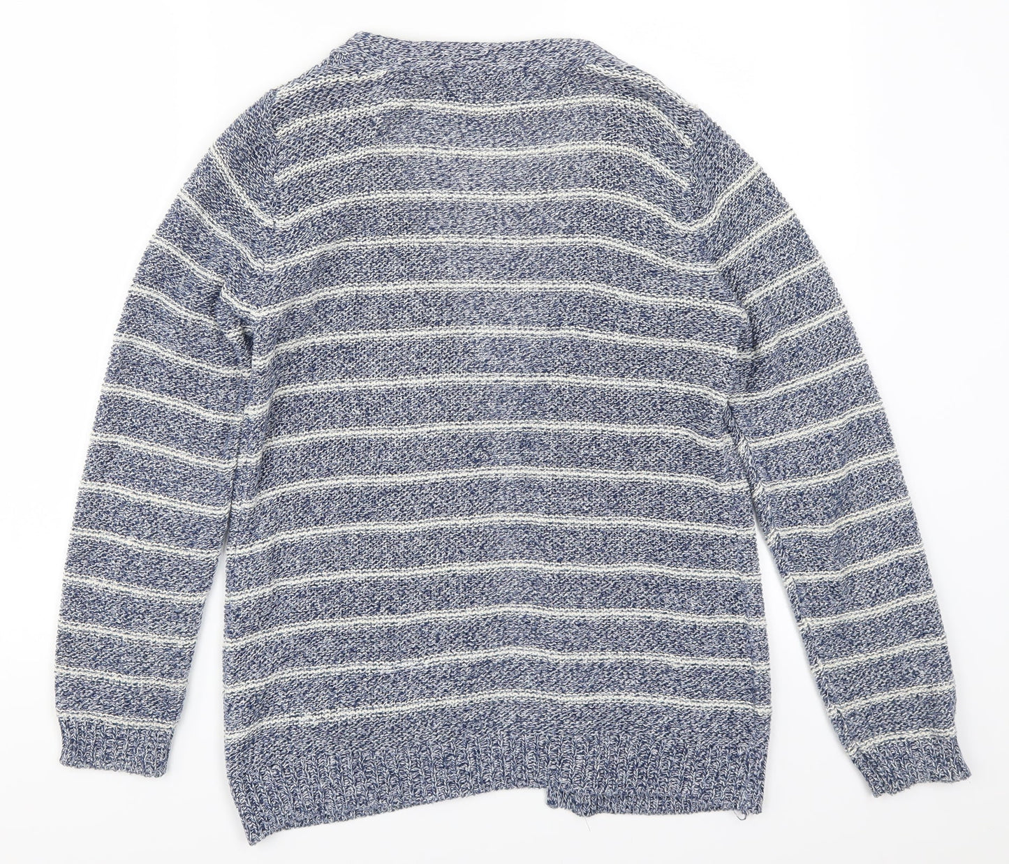 Atmosphere Womens Blue Striped  Cardigan Jumper Size 6