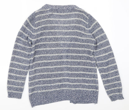 Atmosphere Womens Blue Striped  Cardigan Jumper Size 6