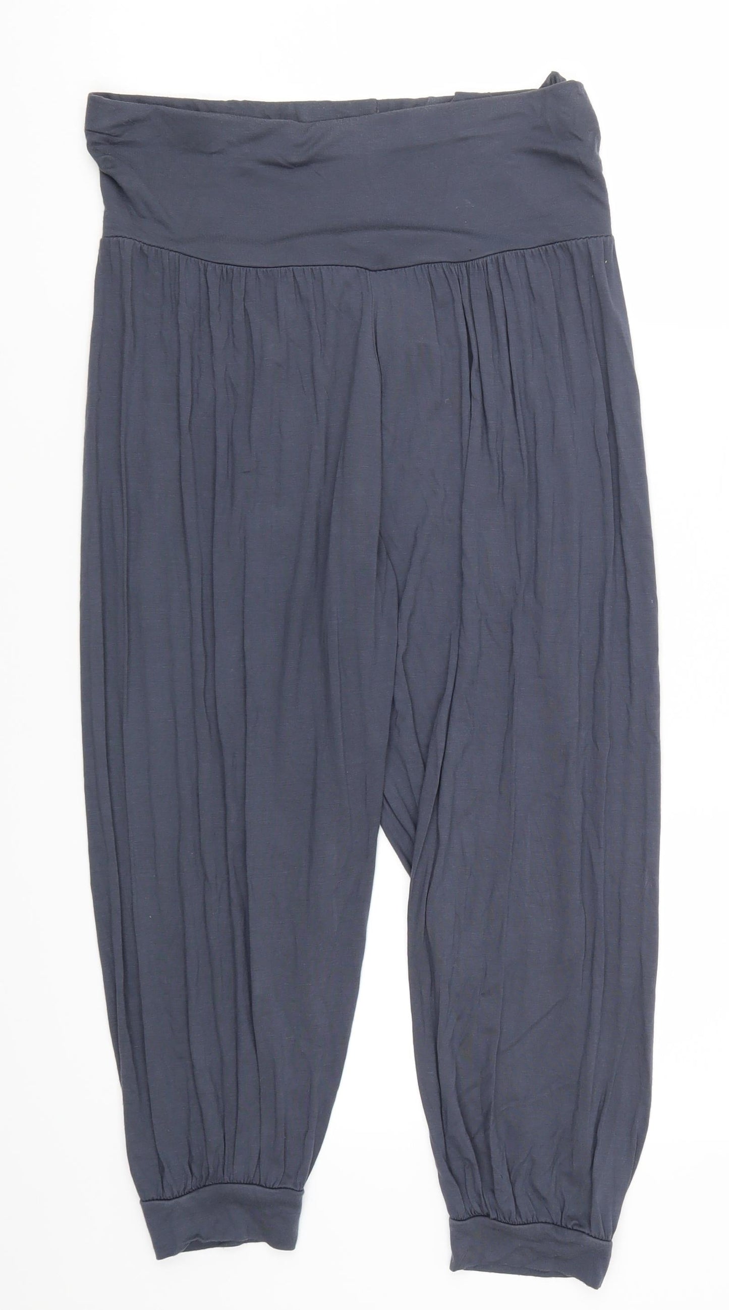 New Look Womens Blue   Cropped Trousers Size 12 L21 in