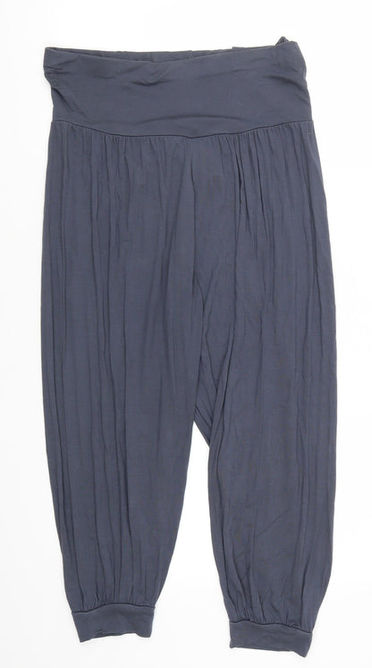 New Look Womens Blue   Cropped Trousers Size 12 L21 in