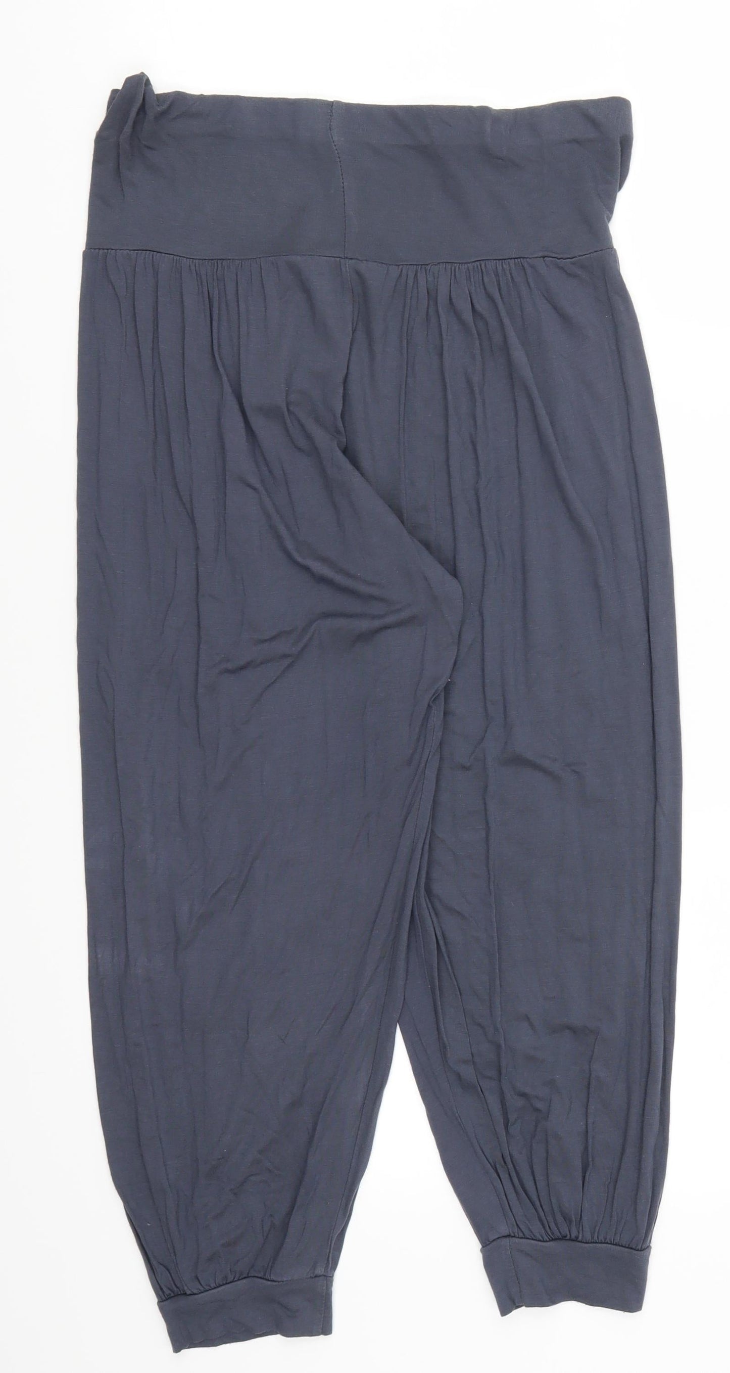 New Look Womens Blue   Cropped Trousers Size 12 L21 in