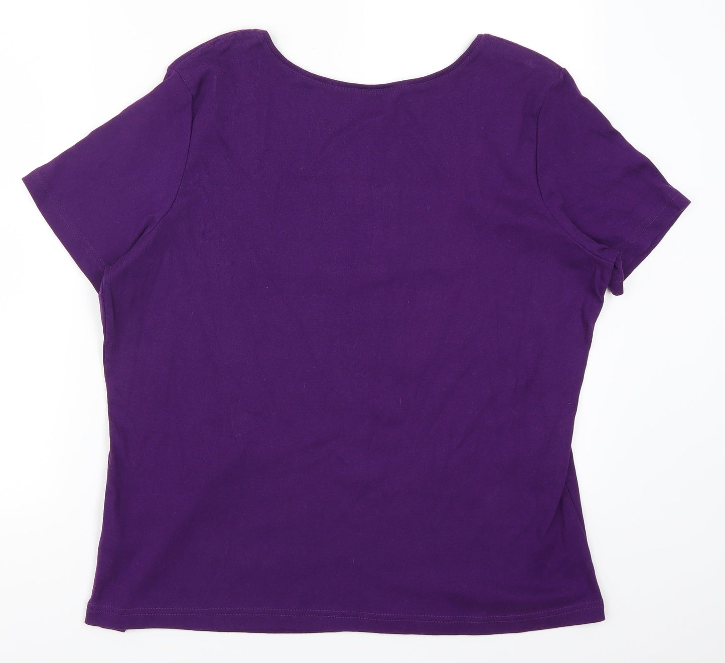 Bonmarché Womens Purple   Basic T-Shirt Size L