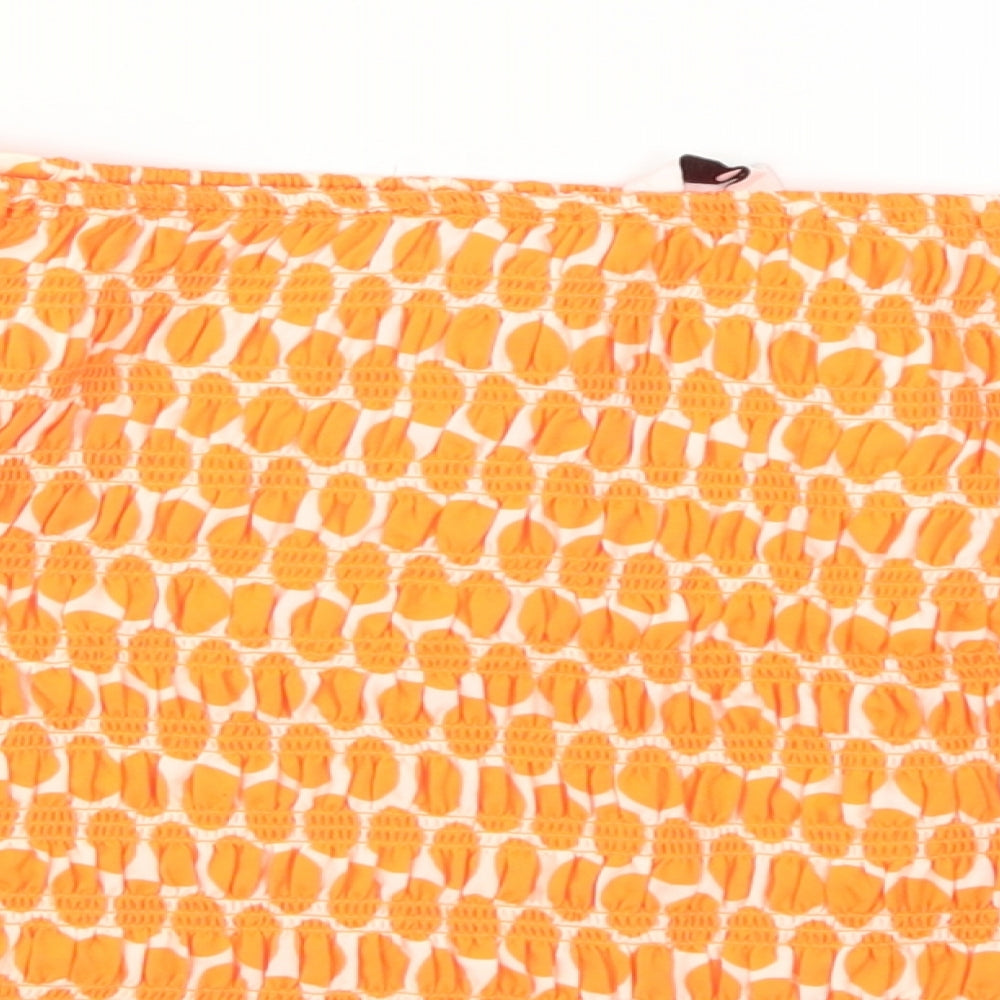 Womens UK Size 18 Very Orange Basic Blouse