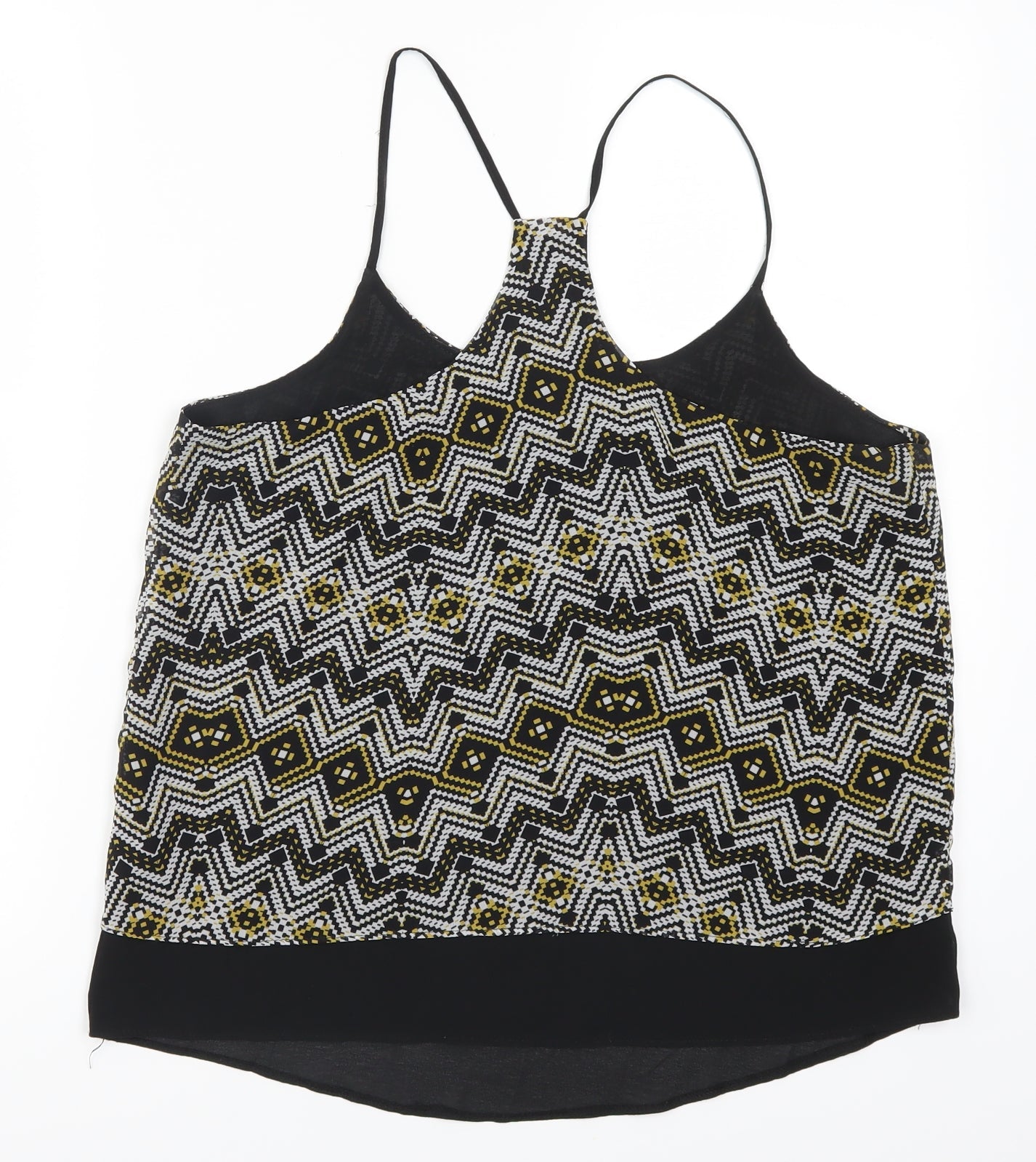 Womens UK Size 12 New Look Yellow Basic Tank