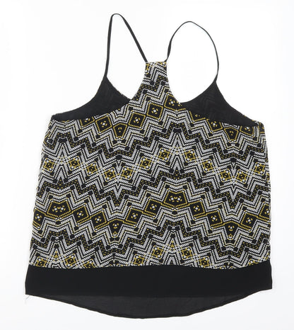Womens UK Size 12 New Look Yellow Basic Tank
