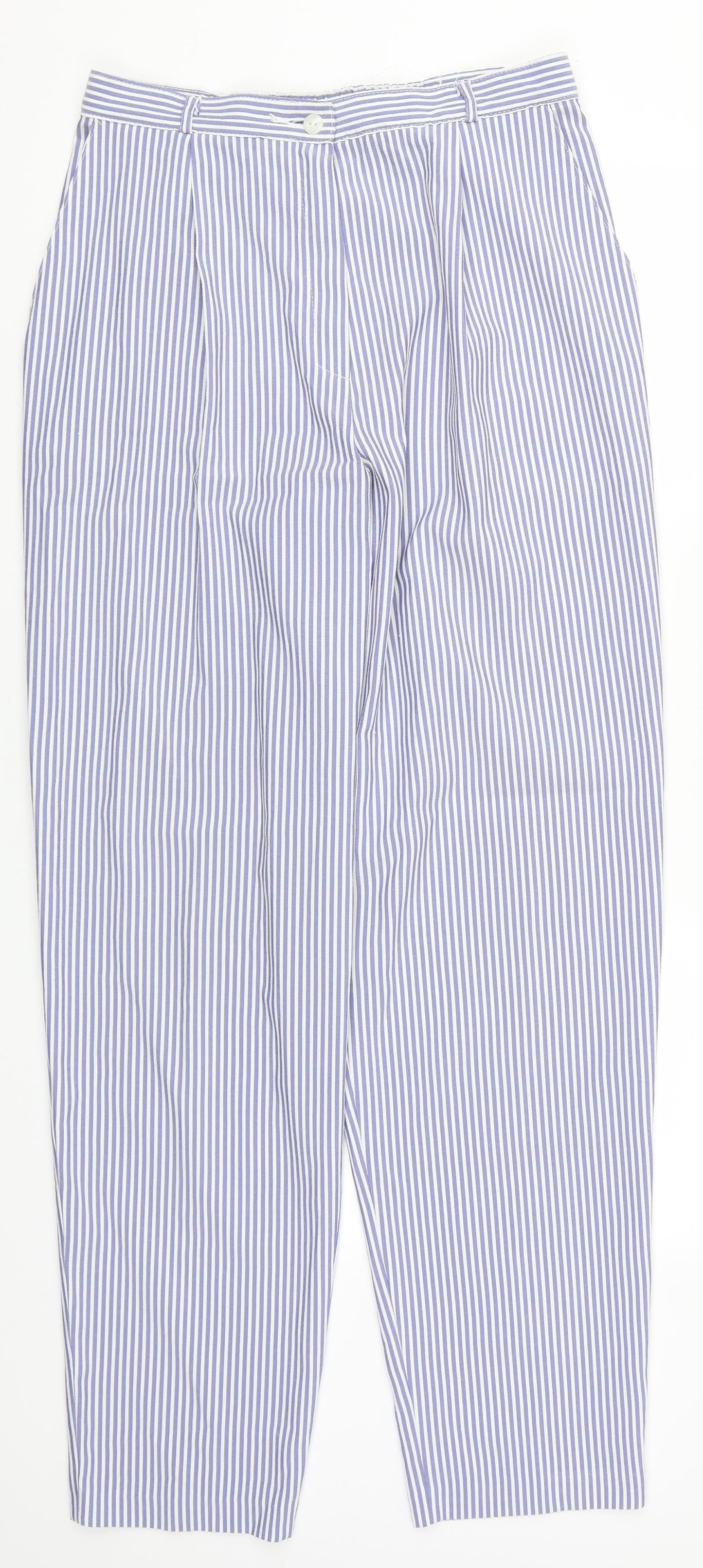 Womens UK Size 14 Marks and Spencer Regular Fit  Blue Trousers