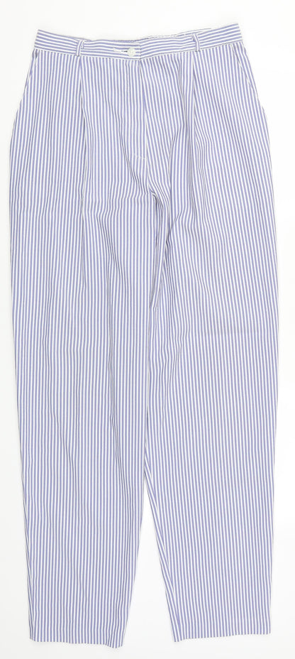Womens UK Size 14 Marks and Spencer Regular Fit  Blue Trousers