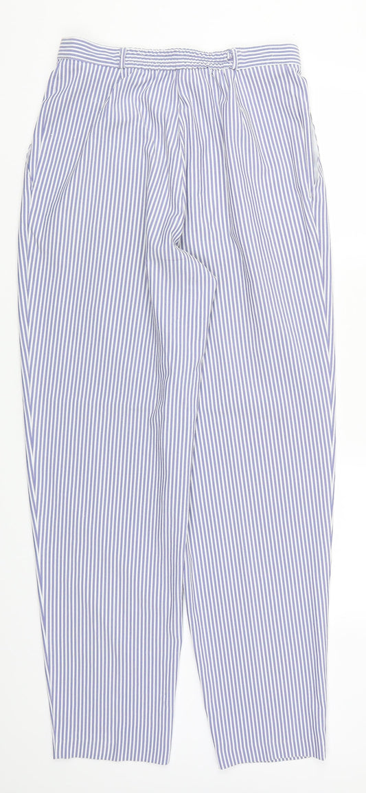 Womens UK Size 14 Marks and Spencer Regular Fit  Blue Trousers