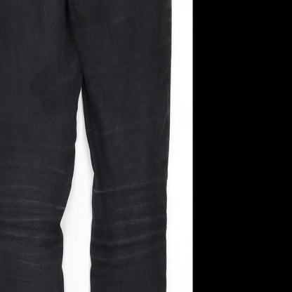 George Womens Black  Denim Jegging Jeans Size 8 L28.5 in