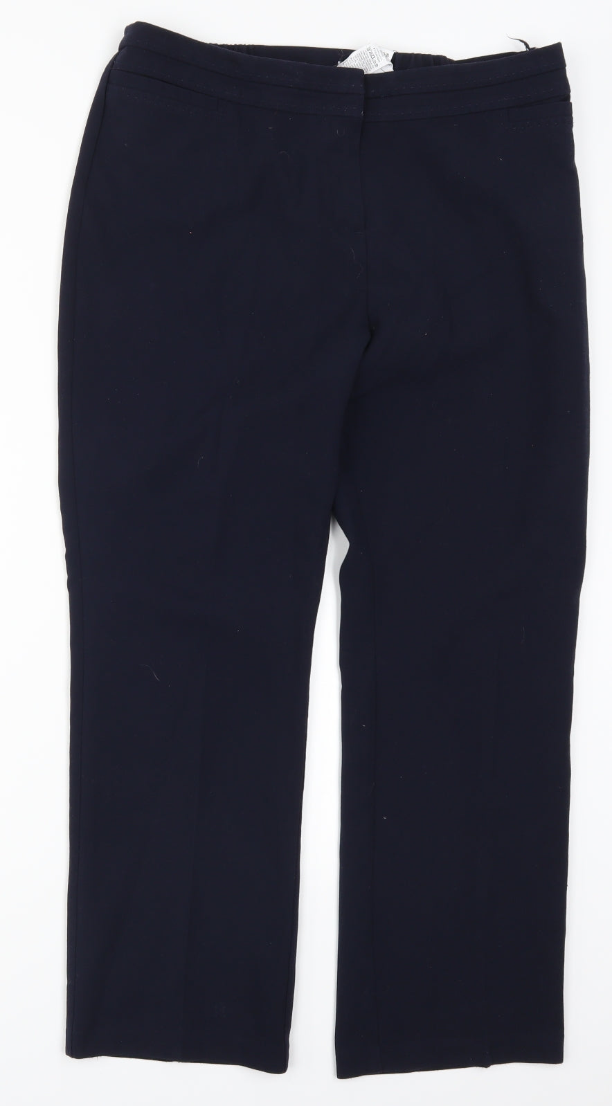 Womens UK Size 14 Marks and Spencer Regular Fit  Blue Trousers