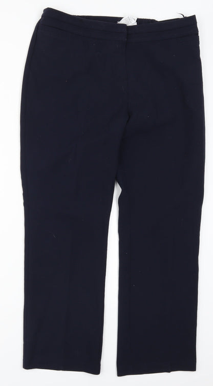 Womens UK Size 14 Marks and Spencer Regular Fit  Blue Trousers
