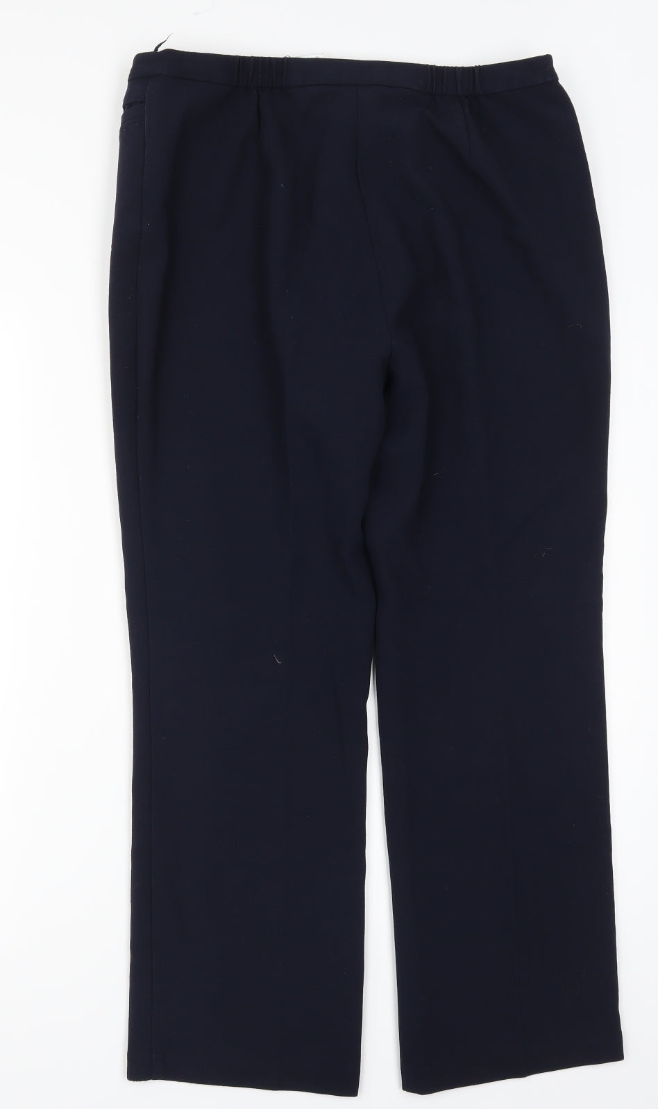 Womens UK Size 14 Marks and Spencer Regular Fit  Blue Trousers