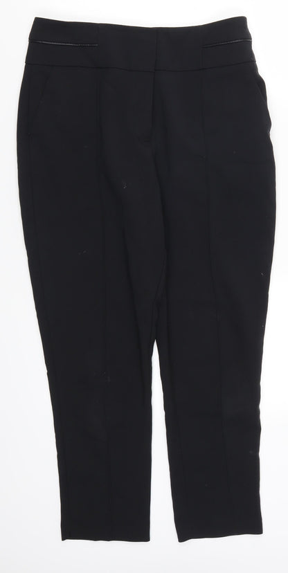 Womens UK Size 12 Oasis Regular Fit  Black Trousers