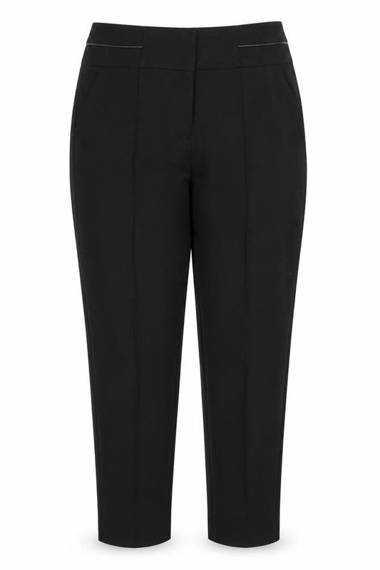 Womens UK Size 12 Oasis Regular Fit  Black Trousers