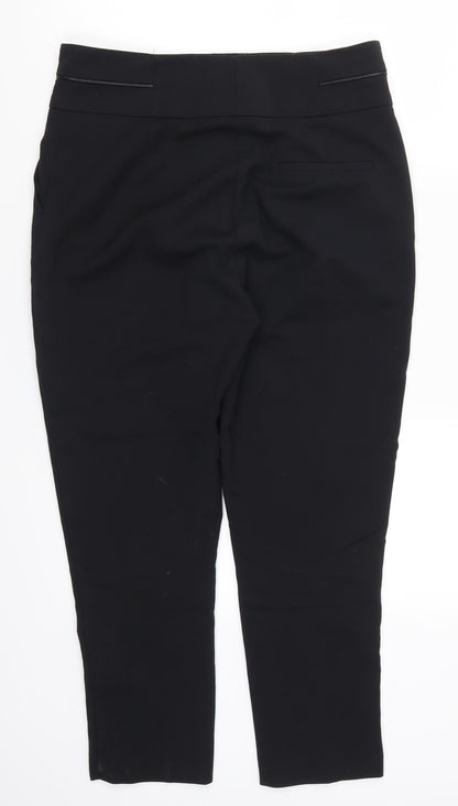 Womens UK Size 12 Oasis Regular Fit  Black Trousers