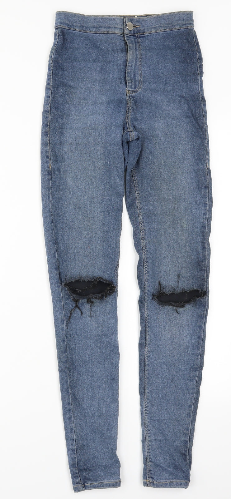 Topshop Womens Blue  Denim Skinny Jeans Size 25 in L26 in