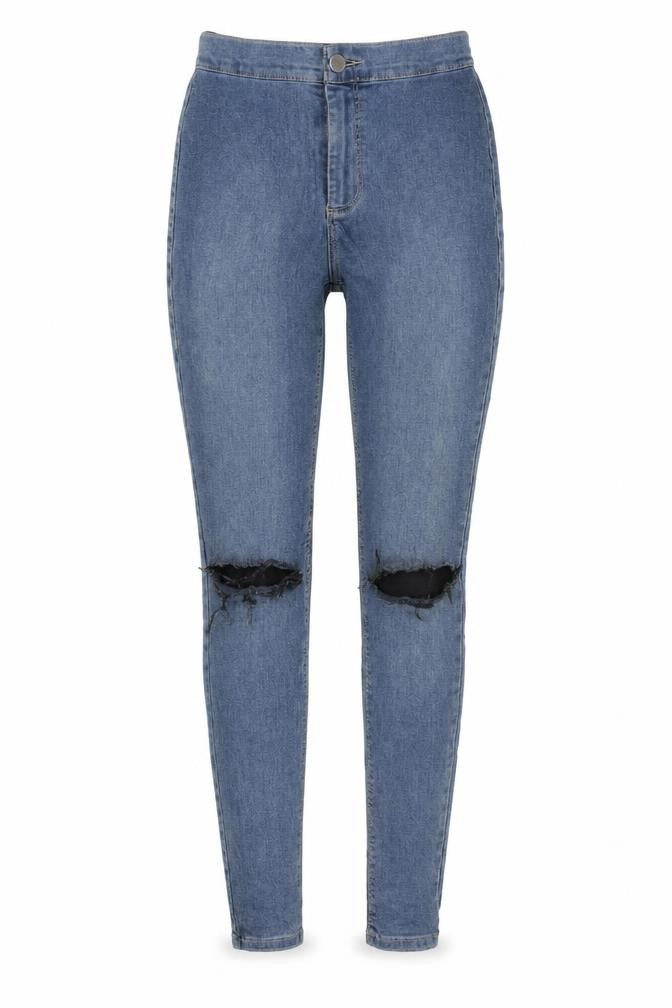 Womens UK Size 25 in Topshop Regular Fit Skinny Blue Jeans