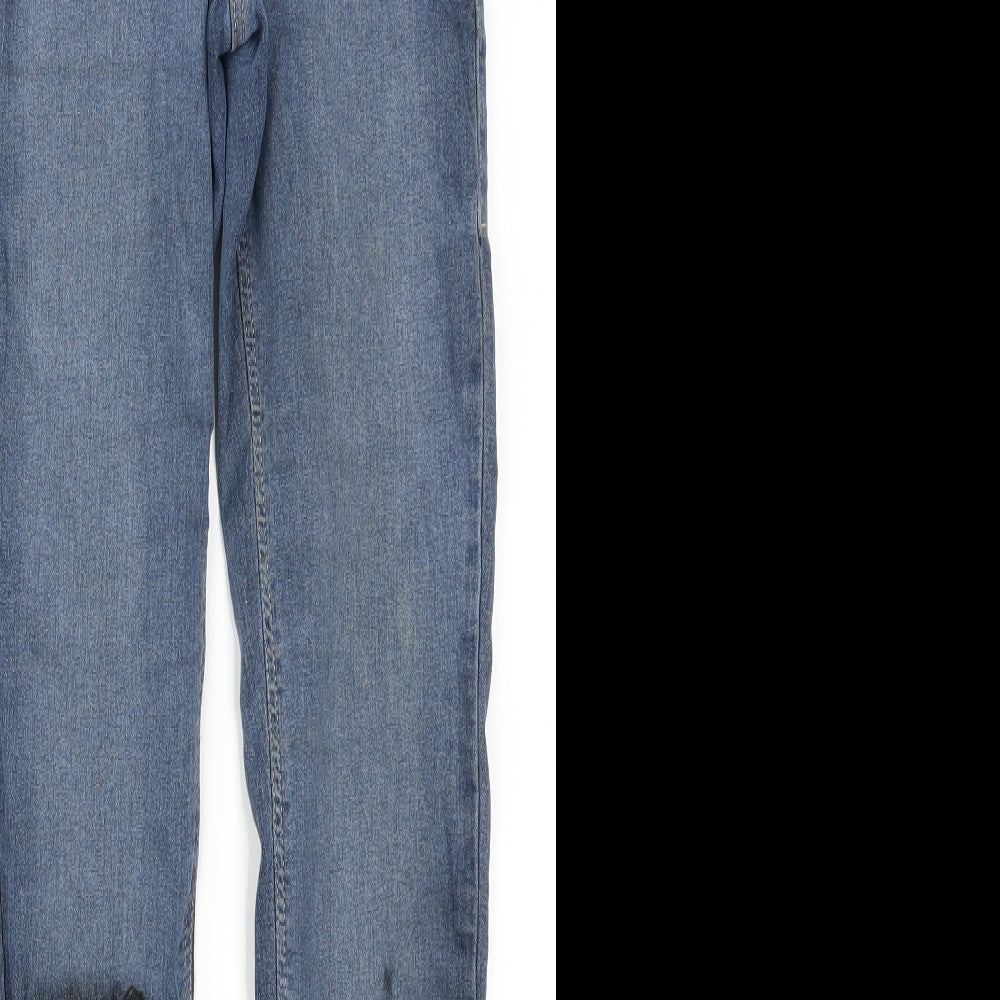Topshop Womens Blue  Denim Skinny Jeans Size 25 in L26 in