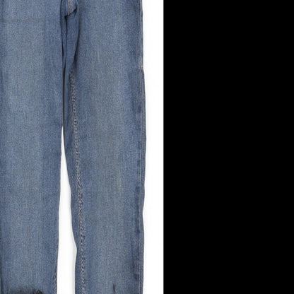 Topshop Womens Blue  Denim Skinny Jeans Size 25 in L26 in