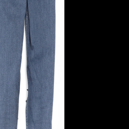 Topshop Womens Blue  Denim Skinny Jeans Size 25 in L26 in