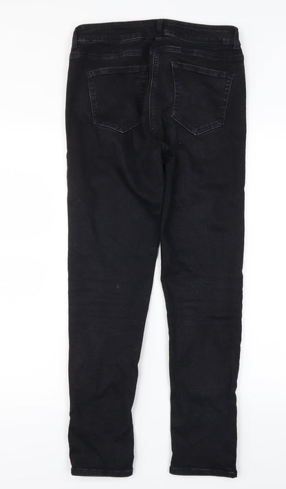 Very Womens Black  Denim Skinny Jeans Size 10 L26.5 in