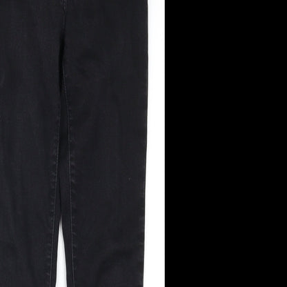 Very Womens Black  Denim Skinny Jeans Size 10 L26.5 in