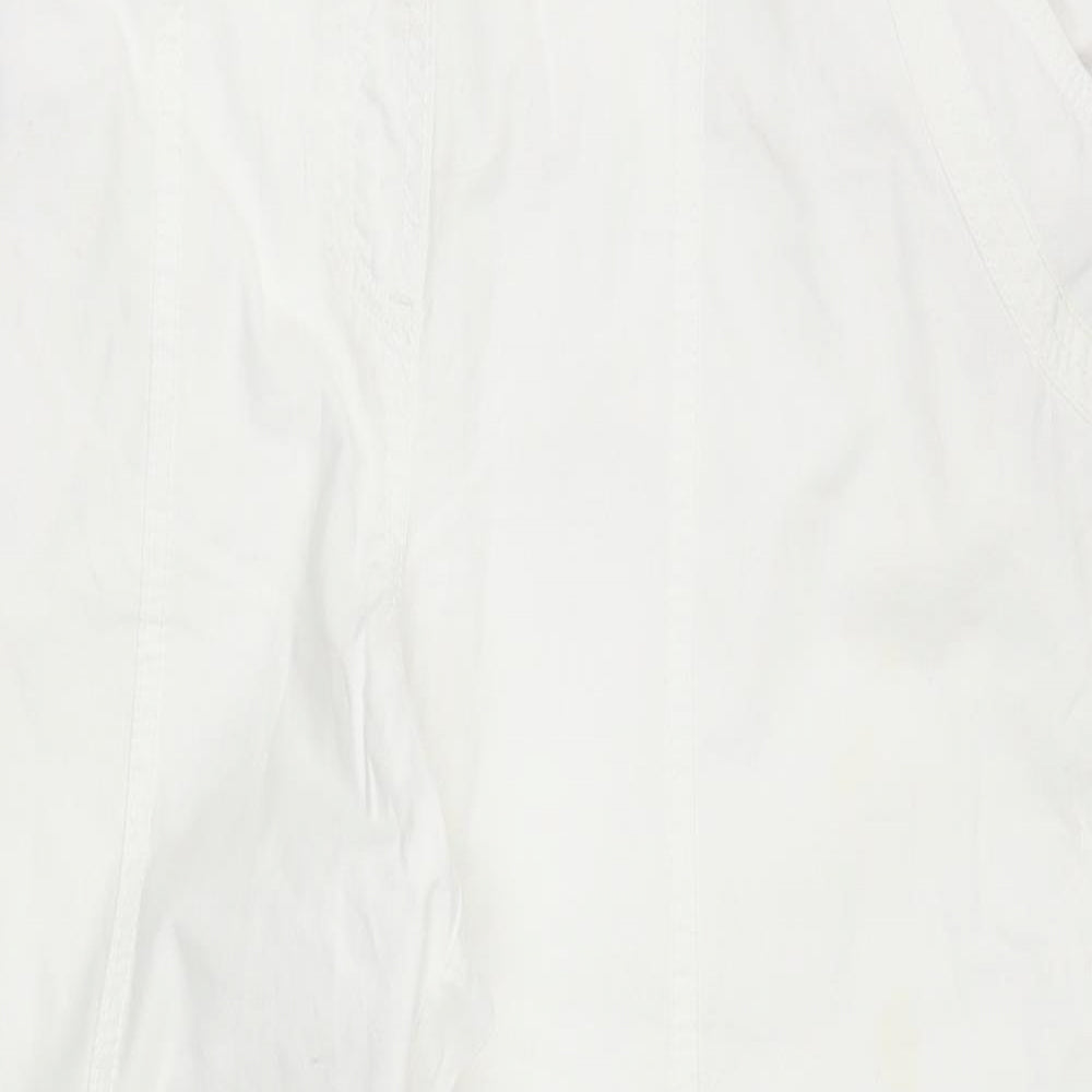 Womens UK Size 18 Bonmarché Regular Fit  White Trousers