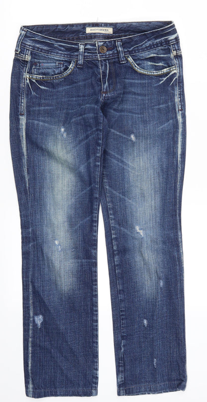 Ross Disera Womens Blue  Denim Skinny Jeans Size 28 in L28 in
