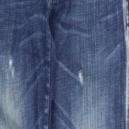 Ross Disera Womens Blue  Denim Skinny Jeans Size 28 in L28 in